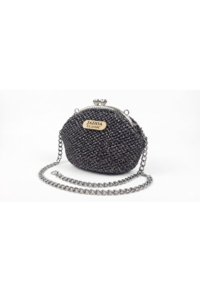 JADDA Handmade Evening Dress Classic Knitted Hand Shoulder Bag Stylish Metall...