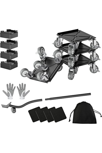 SHOWKOO Furniture Moving Tool,Heavy-Duty Furniture Movers with 5 Swivel Wheel...
