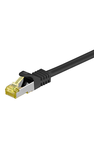 goobay καλώδιο δικτύου 91590, CAT 7 S/FTP, 500MHz, CU, 1m, μαύρο