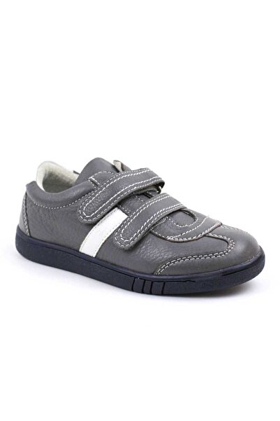 tino Pantofi casual ,unisex , pentru copii , din piele naturala 3229-GRI/GRI/G