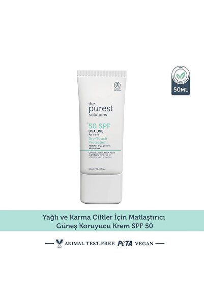 The Purest Solutions Yağlı Cilt Yüz Güneş Kremi 50+ SPF50 ml
