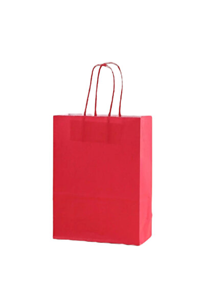 OEM Pungi cadou, din hartie, rosu, 22x27x11cm, set 12bucati