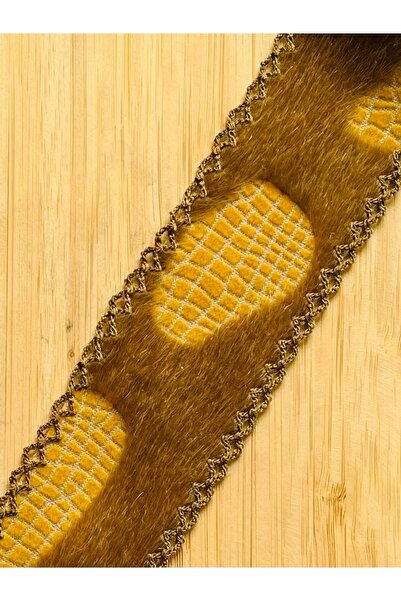 Öztürk Tuhafiye Patterned Floor Fur Embroidered Decorative Strip with Crochet...