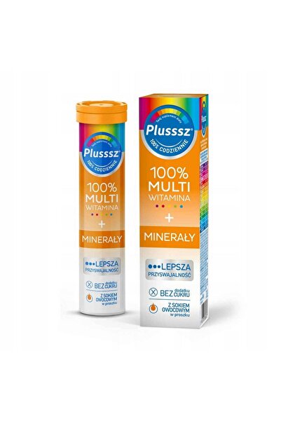 Polski Lek Plusssz 100% Multivitamine + Minerale 20 Comprimate Cartonat