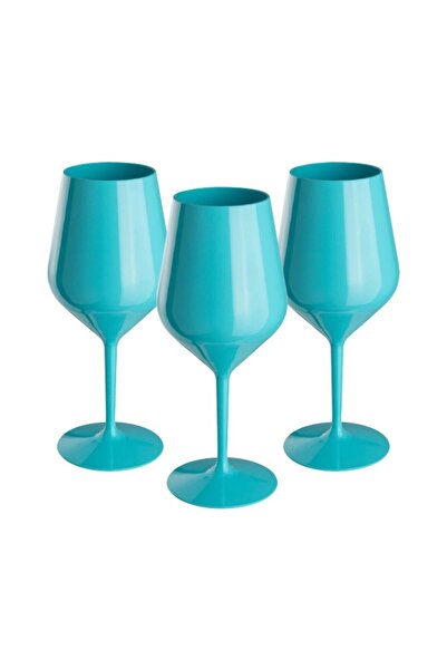 OEM Ποτήρι κρασιού Tritan, 470 ml, Τυρκουάζ, Πολυκαρβονικό, Επαναχρησιμοποιού...