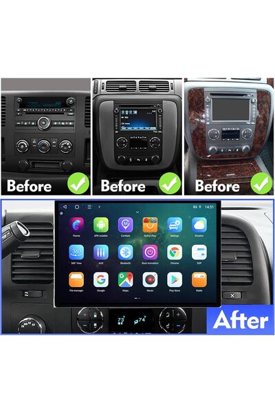 Carplayer Gmc Tahoe Acadia Sierra Yukon suburban 13 inch android screen with ...