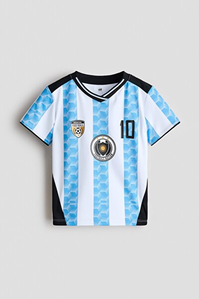 H&M Baskılı Futbol Tişörtü