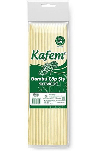 KAFEM Bambu Çöp Şiş 25 cm 100'Lü