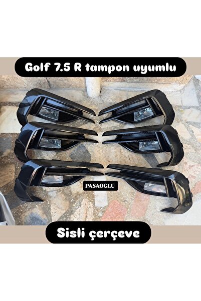 SY Golf 7.5 R tampon uyumlu sis farı + çerçeve