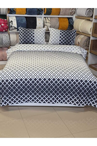 ETE HOMETEX طقم غطاء لحاف من القطن بنسبة 100% من ETEHOMETEX، مقاس مزدوج