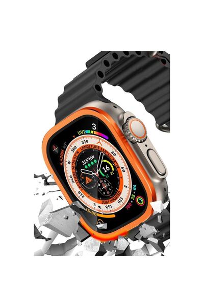 Generic Brand Apple Watch Ultra 49mm Aluminum Case Glass Screen Protector - O...
