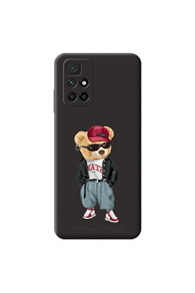 Other Xiaomi Redmi 10 2022 Hip hop style Black Colored Silicone TPU Θήκη
