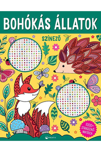 Editura Kreativ Animale Bohokas - Peste 1000 de autocolante cu strasuri, - Ed...