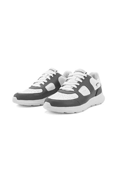 Mintra Polar Casual Sneakers White & Pewter – Low Top Lace-Up Shoes | Lightwe...