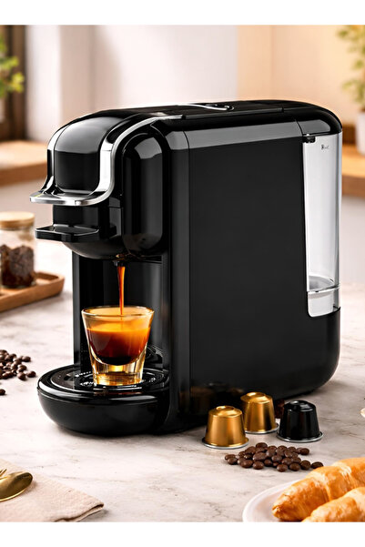 TOSCANA U Capsule Coffee Machine 600ml and 1450W Power 19 Bar Pressure Detach...