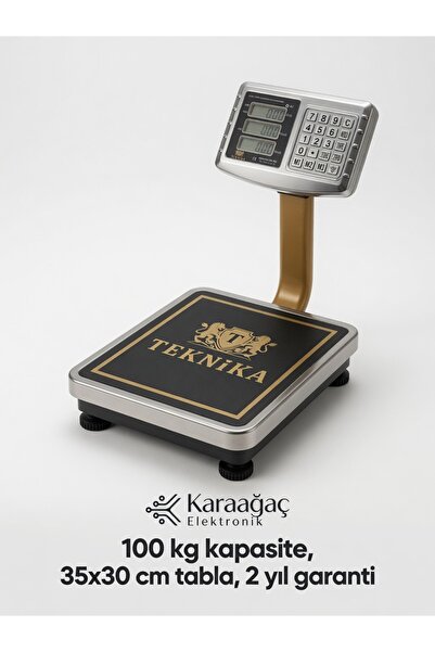 Karaağaç Elektronik 100 kg Elektronik Terazi 10 Gram Hassasiyet
