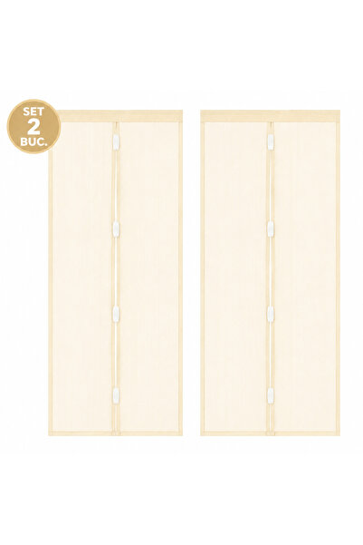OEM Set 2 Plase Magnetice Antiinsecte pentru Ușă și Balcon, 100x210 cm, Închi...
