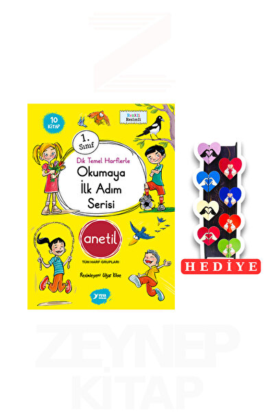 Yuva Yayınları 1.Sınıf Okumaya İlk Adım Serisi Anetil 10 Kitap Set (8'li Kalp...