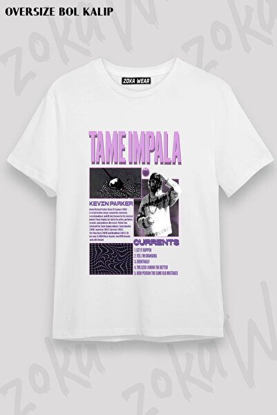 ZOKAWEAR Μπλουζάκι Unisex Loose Fit με στάμπα Tame Impala v19
