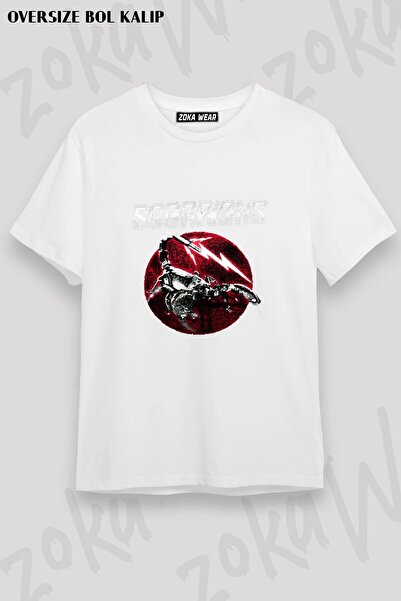 ZOKAWEAR Μπλουζάκι Unisex Loose Fit με στάμπα Scorpions v11
