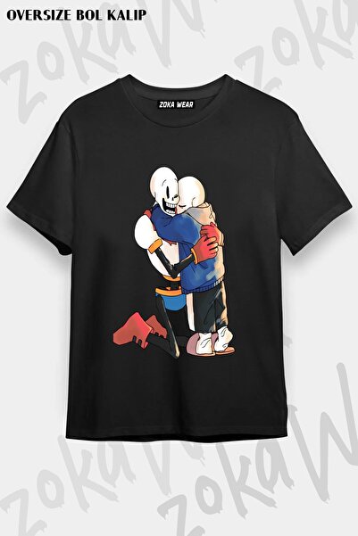 ZOKAWEAR Μπλουζάκι Unisex Loose Fit Undertale Sans v35 με στάμπα
