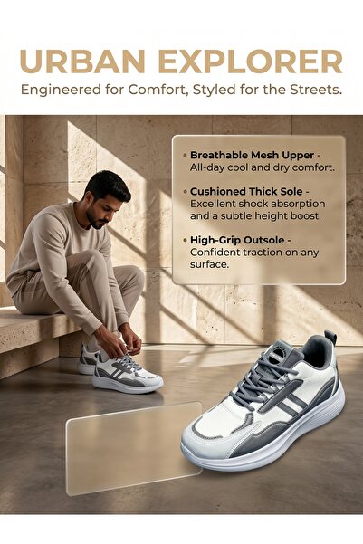ArabTread Premium Italian Style Sneakers: Built with ergonomic design to redu...