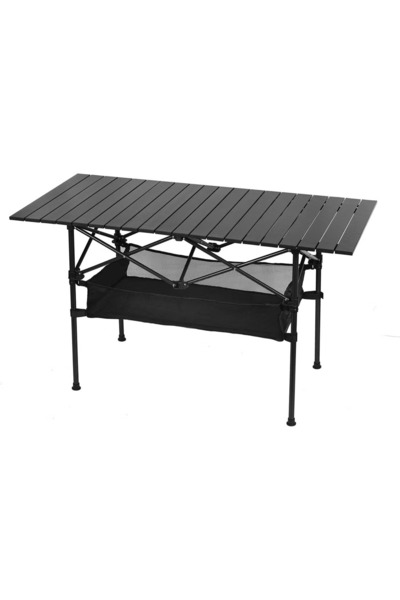 GGEROU Lightweight Aluminum Folding Camping Table, Portable Roll-Up Design fo...