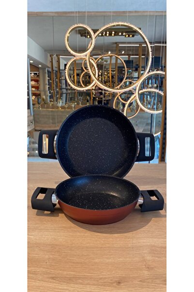 ŞİRİN VALENT HOME Valent Home Hisar Granite Pan Set of 2
