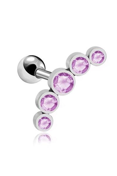 AMALFİ Σκουλαρίκι piercing από ατσάλι 0,6 χιλιοστά