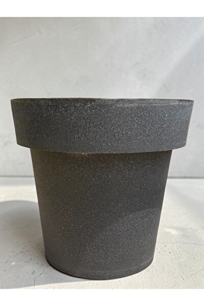 DEKA FORM Dekaform Alba Beton Görünümlü Dekoratif Saksı Büyük Boy Ultra Hafif...