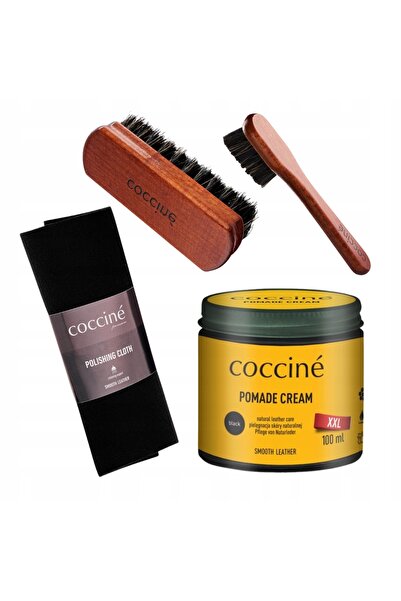 Coccine Set de ingrijire a incaltamintei, Coccine, Pomada neagra, 100 ml, Imp...