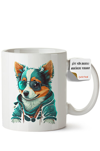 ET ERTAPASSAGE original creative designs Dog Design Printed Porcelain Mug (Do...