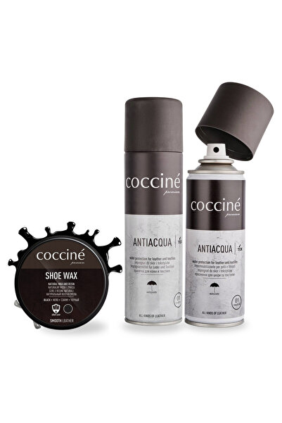 Coccine Set de ingrijire a incaltamintei, Coccine, crema de ghete neagra cu i...