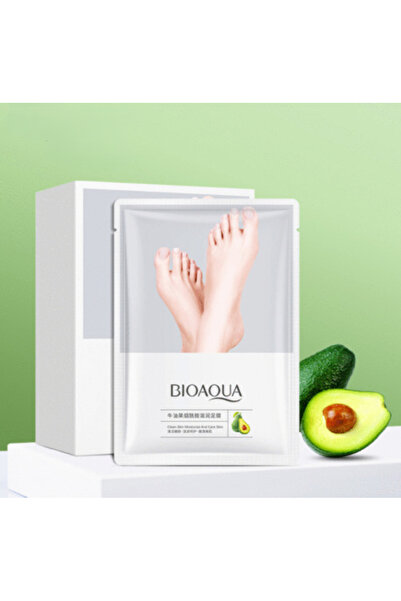 Bioaqua Mască pentru Picioare Tip Șosete cu Avocado și Niacinamidă, Exfoliere...