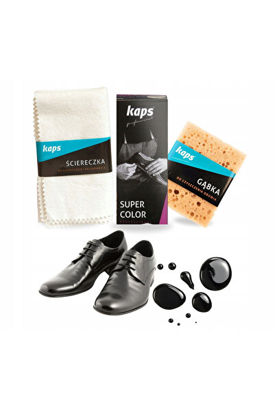 kaps Kit de regenerare a pielii, Kaps, vopsea neagra 25 ml, laveta de bumbac ...