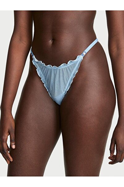 Victoria's Secret Denim Fırfırlı Askılı Tanga