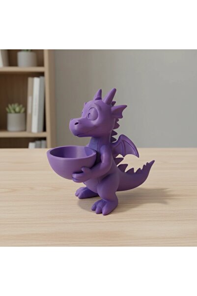 OEM 3D Printed Decorative Dragon with Bowl Holder for Small Objects
