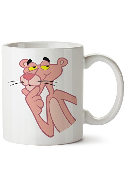 ET ERTAPASSAGE original creative designs Pink Panther Printed Porcelain Mug, ...
