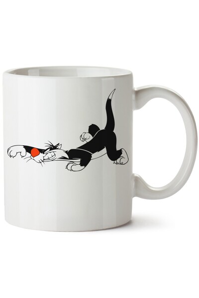 ET ERTAPASSAGE original creative designs Sylvester Printed Porcelain Mug, Mac...