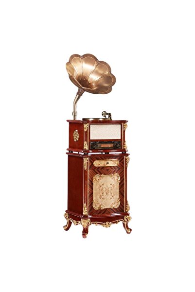 Fennessy F1877-65S Vintage 100W Hifi Gramofon Pikap Plakçalar, Bluetooth, CD,...