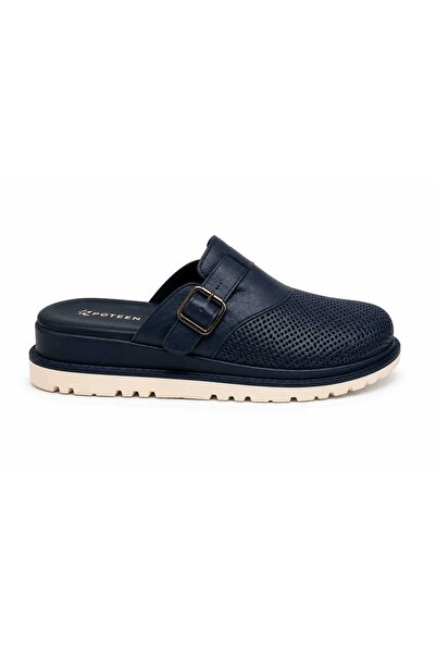 POTEEN Aren Women's Anatomical Soft Sole Buckle Daily Use Genuine Leather Sabo