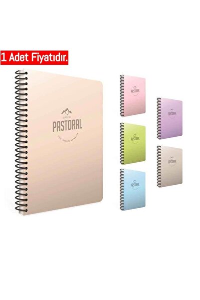 Gıpta دفتر ملاحظات بغطاء PP حلزوني رعوي (17*24) 60 ورقة (مربع)
