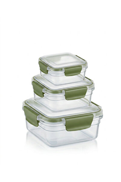 MAXİFRESH 3-Piece Square Storage Container