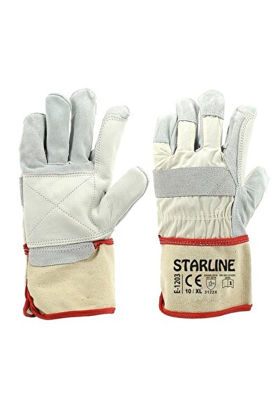 Starline زوج واحد من القفازات الجلدية E-1203 3123X رقم: 10 XL