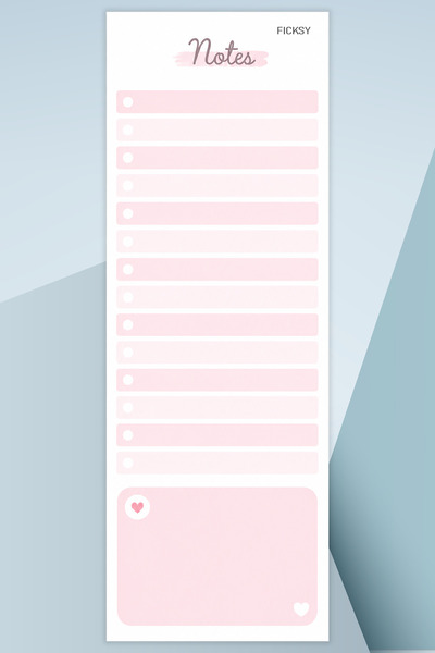 Ficksy To-Do List - 50 Sheets - 10.5*29.7 cm - to Do List - Checklist - Check...