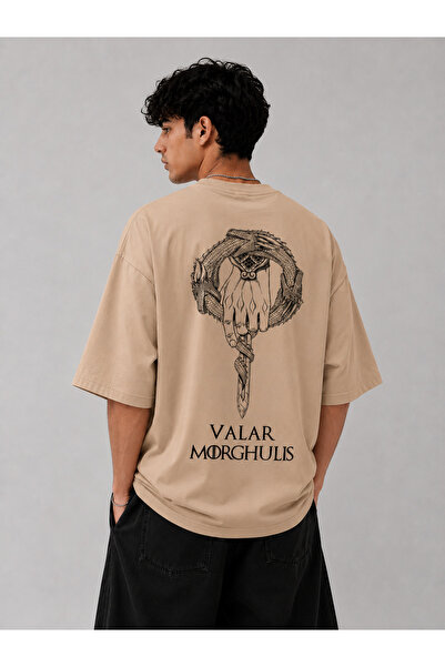 Nulivez Game of Thrones Valar Morghulis Printed Oversize Unisex T-Shirt |   F...
