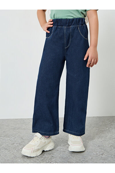 Styli Girls Dark Blue Straight Fit Jeans
