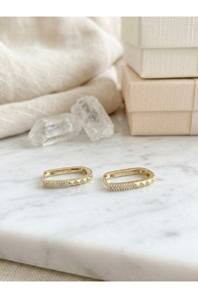 ATELİER GİZEM Xuping kararmaz gold çelik küpe