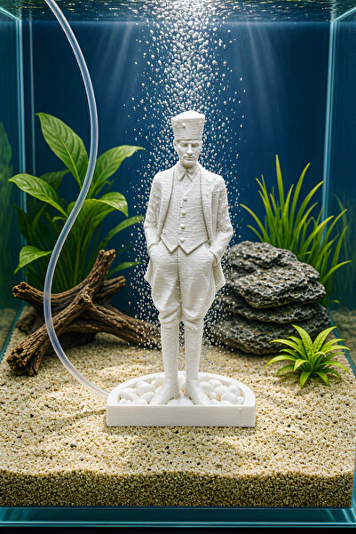 MD×JOA Atatürk Hava Taşı • 15 Cm • Akvaryum Hava Taşı • Renk Seçenekli