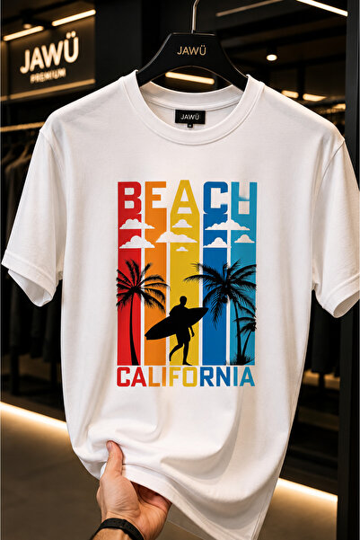 JAWÜ STYLE BEACH Μπλουζάκι με στάμπα για την καλοκαιρινή σεζόν, από βαμβάκι (...
